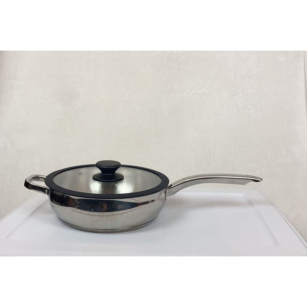 BergHOFF Essentials 24cm 3.2QT Stainless Steel Sauté Pan with Lid